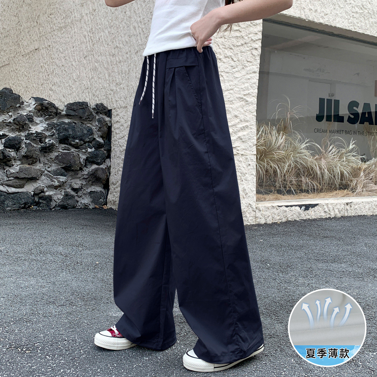 女童阔腿长裤夏季新款直筒儿童防蚊薄中大童休闲夏天孩宽松初中生