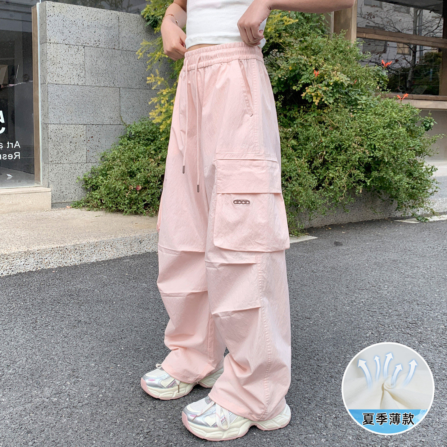 儿童裤子夏季新款直筒薄女孩潮女童防蚊裤新款中大童长裤休闲夏天