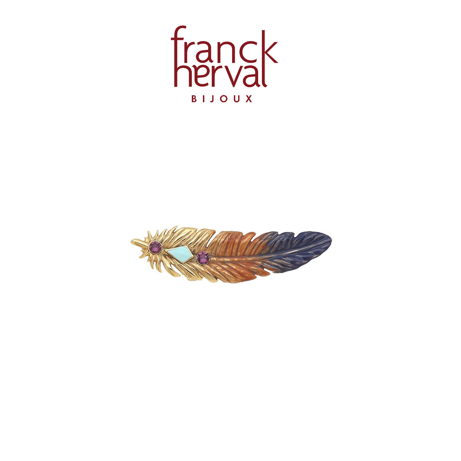 法国品牌Franck Herval 羽翼系列 法式轻奢羽毛胸针