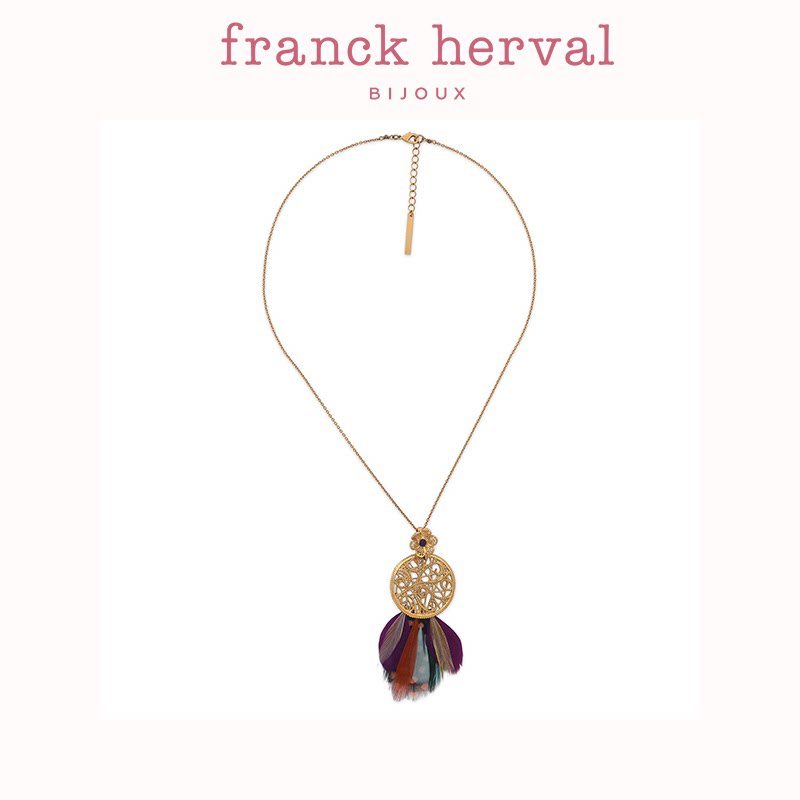 法国品牌franckherval羽翼系列短款羽毛项链女