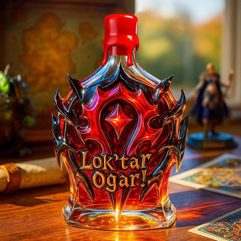 摆件Longhorns Whiskey Bottle魔兽酒瓶红酒威士忌酒瓶工艺酒瓶