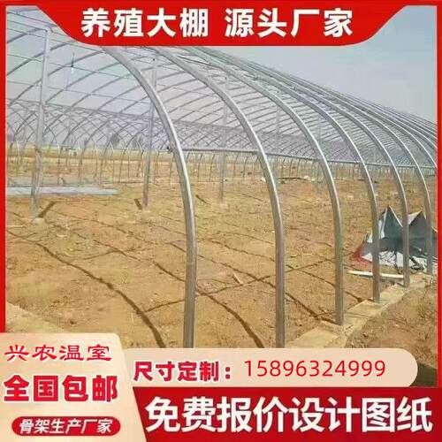 大棚骨架温室大棚全套配件支架养殖种植专用定制连身连栋源头厂家