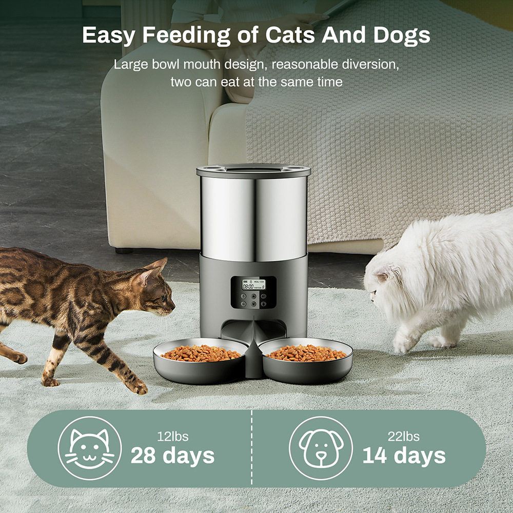 宠物智能喂食器定时定量投喂食物的按键猫狗宠物喂食器