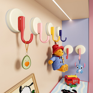 「次日达」多巴胺吸盘挂钩免打孔强力承重无痕挂勾可爱创意门口放