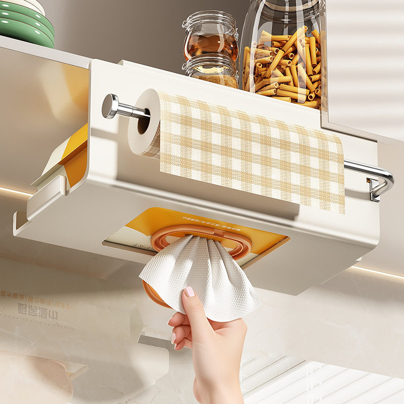 「次日达」厨房纸巾架吊柜橱柜用纸挂架子湿巾抽纸卷纸架抹布保鲜,收纳整理,纸巾架,淘宝优惠券,粉丝福利购,淘宝优惠卷