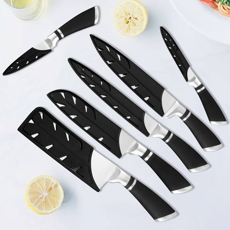 「次日达」黑色千羽型刀套万用刀厨师刀陶瓷刀刀刃保护刀鞘刀架