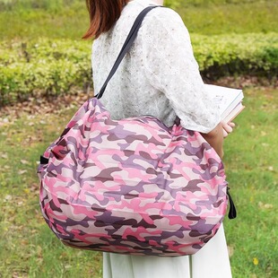 「次日达」折叠购物袋超轻环保袋收纳袋超市大容量防水买菜包手提