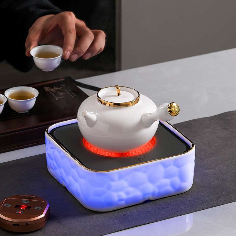 电陶炉送礼中秋国庆冬天围炉煮茶办公家用小型茶炉烧水壶套装