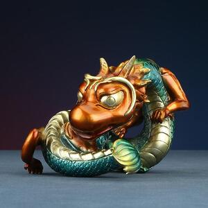彩铜天之四灵四神兽青龙朱雀白虎玄武创意萌版瑞兽家居装饰品玄关