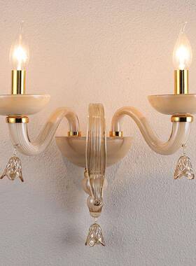 北欧现代客厅墙壁灯创意餐厅美容院过道绿色水晶灯酒吧KTV装饰灯