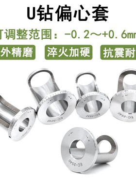U钻偏心套EC20 25 32 40 50暴力钻微调变径套车床 加工中心专用