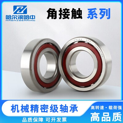 哈尔滨角接触球轴承7207 7208 7209 7210 7211 7212 7213 C P5