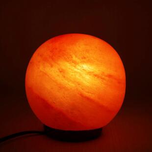 喜马拉雅盐灯圆球玫瑰盐水晶盐灯卧室装饰小台灯空气净化灯