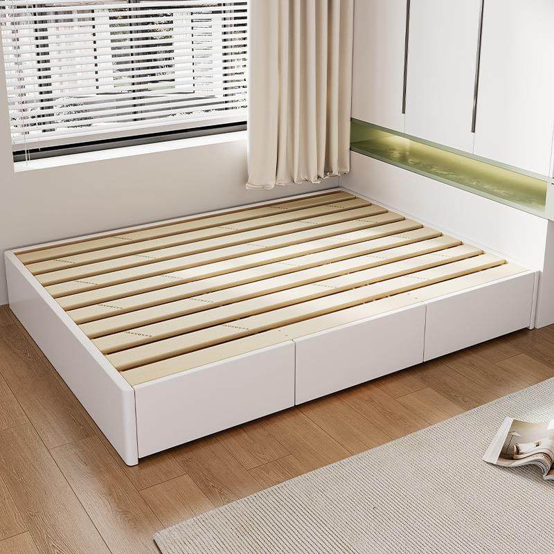 全实木无床头抽屉储物床北欧简约榻榻米床小户型高箱储物地台床,住宅家具,实木床,淘宝优惠券,粉丝福利购,淘宝优惠卷