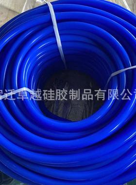 耐高温蓝色硅胶管内径2-25mm工业级汽车真空软管硅橡胶毛细硅胶管