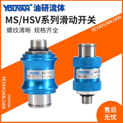 HSV-08 06手推手滑阀10滑动开关15山耐斯MS-11-22-33-44 66 88MF