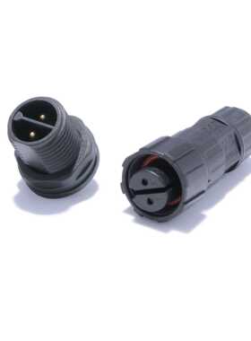 利路通直销 LLT-M16-2~5P前装公针面板螺纹式防水航空插头插座