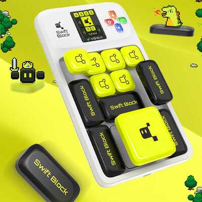 GAN超感AI华容道SwiftBlock数字棋子电子磁力智能对战4*4玩具