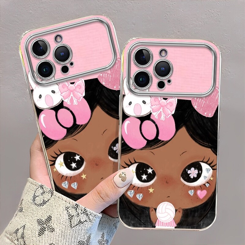 黑小妹适用苹果17手机壳iPhone16promax新款15plus/14/13全包12镜面电镀高级小米华为壳11防摔小众xs保护套