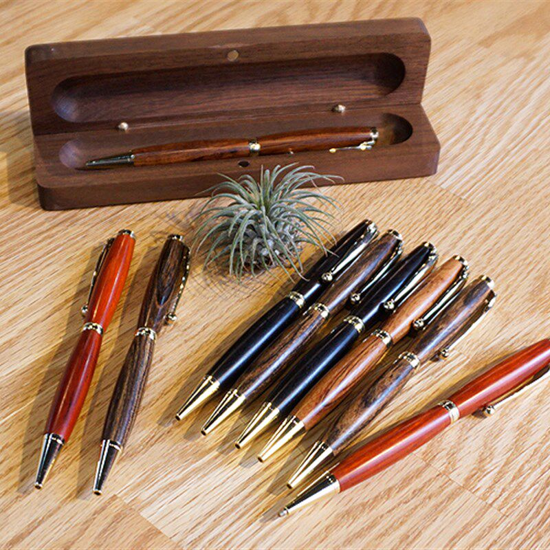 花漾圆珠笔高品质制笔件DIY车旋做笔木工材料包工具套装易乐木艺