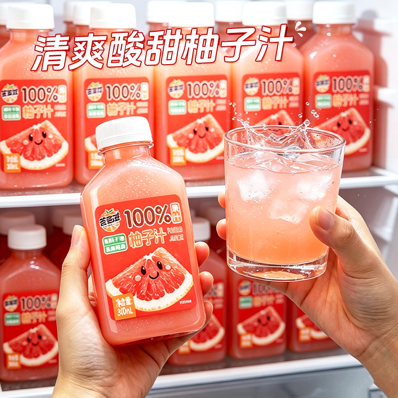 柚子汁300ml*8瓶成人儿童饮品图片