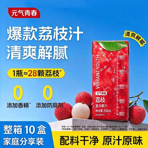 荔枝汁饮料250ml*10盒
