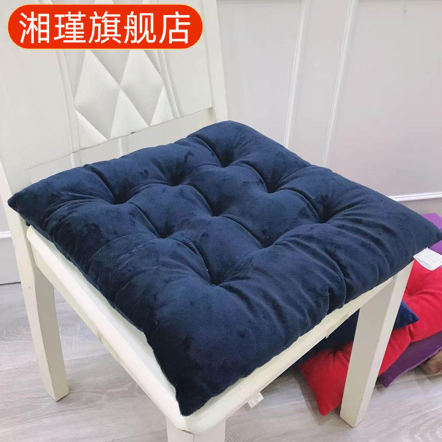 学生教师专用加厚牛奶绒冬季椅垫