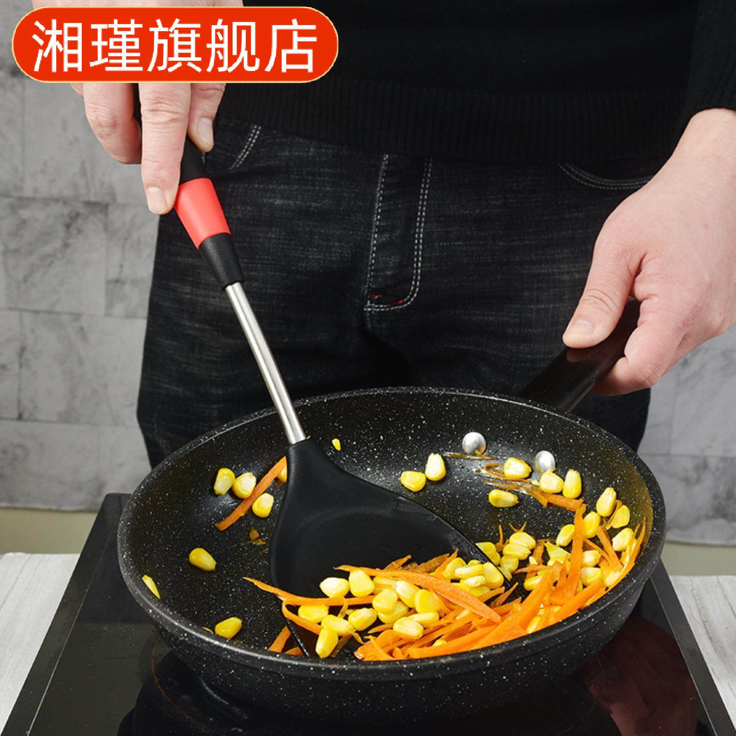 硅胶铲子不粘锅专用铲炒菜铲套装耐高温汤勺锅铲煎铲饭勺防烫设计