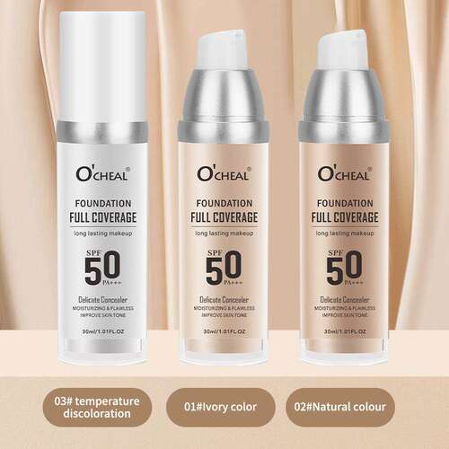 Temperature Change Concealer Foundation 温变提亮遮瑕粉底液
