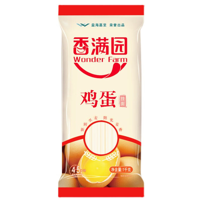 【香满园鸡蛋挂面800g1000g】早餐面金龙鱼挂面干拌面葱油面,粮油调味/速食/干货/烘焙,面条/挂面（无料包）,淘宝优惠券,粉丝福利购,淘宝优惠卷