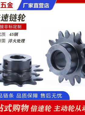 2.5倍速链轮WESP3.4.5主动轮从动轮BS25 C206BC208AC210A倍速链条
