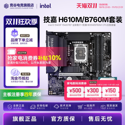 Intel i5 13400F 13400TEF 散片 搭 技嘉H610M/B760M 主板CPU套装