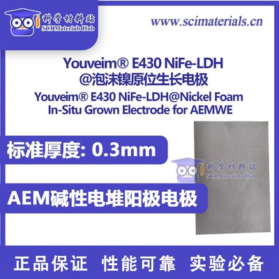 Youveim E430 NiFe-LDH@泡沫镍原位生长电极 AEM电解水阳极