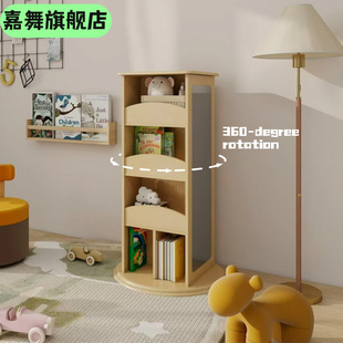 新款木制儿童过家家旋转晾衣架置物架落地穿衣镜打扮幼儿园活动角