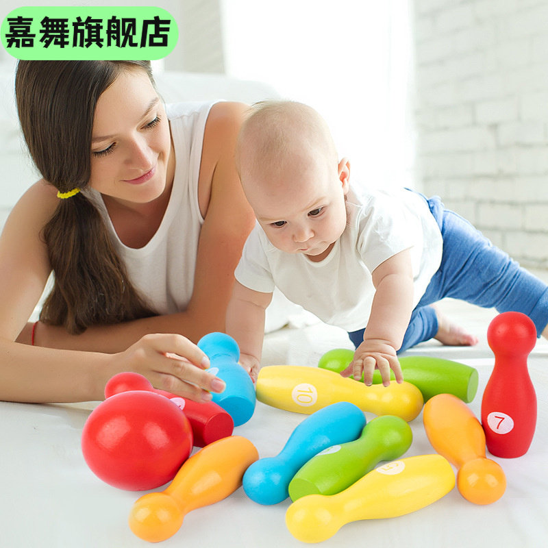 木质颜色分类数字保龄球