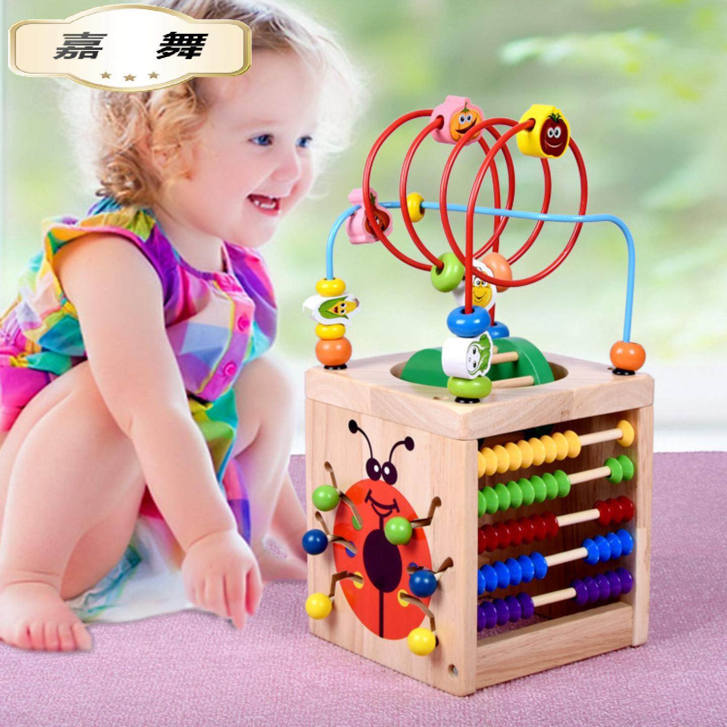 木制婴幼儿益智早教玩具新款多动能甲虫四面大绕珠百宝箱,玩具/童车/益智/积木/模型,儿童串珠/绕珠,淘宝优惠券,粉丝福利购,淘宝优惠卷