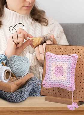 wooden blocking board毛线编织板实木方形祖母格花片定型器