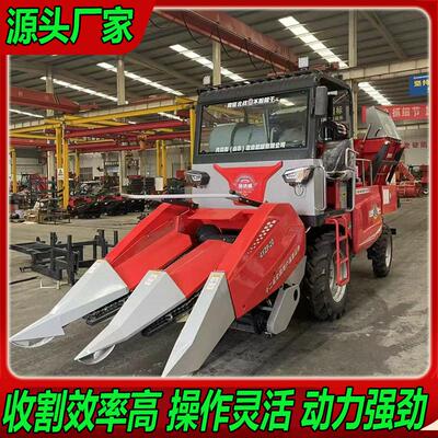 新型全自动大型玉米联合收割机扒皮茎穗兼收农用自走式玉米收获机
