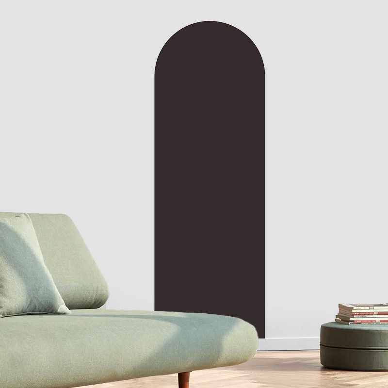 现代简约风客厅家居墙贴pvc纯色莫兰迪色系卧室拱门几何墙纸贴饰