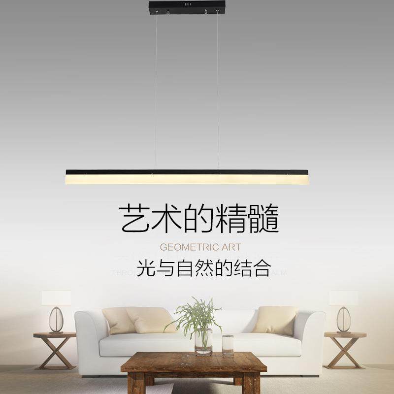LED办公室长条吊灯创意个性简约现代直尺吊线灯工作室前台灯饰具,家装灯饰光源,智能吊灯,淘宝优惠券,粉丝福利购,淘宝优惠卷
