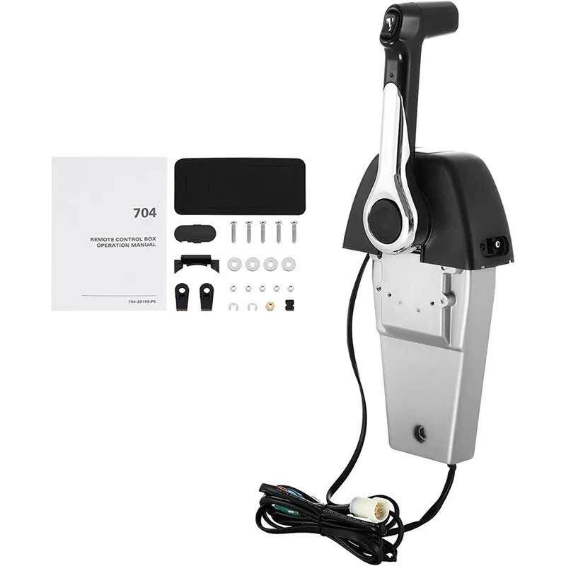 单手柄控制器船用遥控箱舷外机控制箱立式控制盒操控盒马达遥控盒