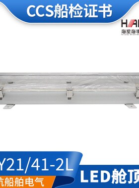 海星海事船用LED钢质JCY41/JCY21-2L/2EL防水JCY26-2EN舱顶灯CCS