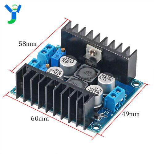 LM2596S双路可调降压电源板DC5-40V转双输出DC5V12V24V稳压模块3A