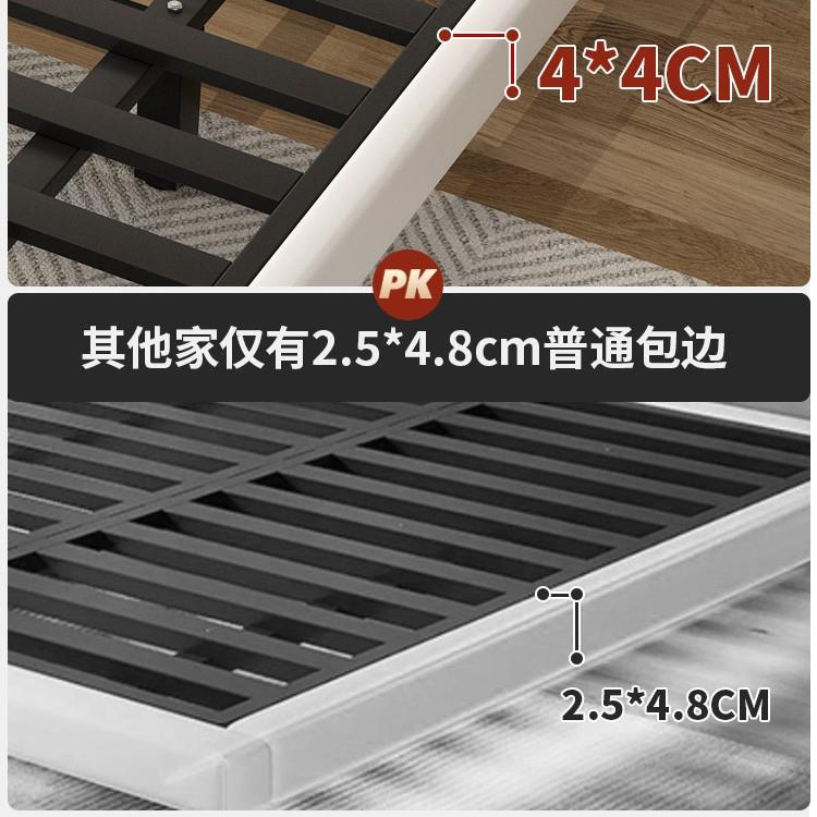 吊床锻铁床主卧室家用简易铁架单双人床酒店床及早餐床架1.8米
