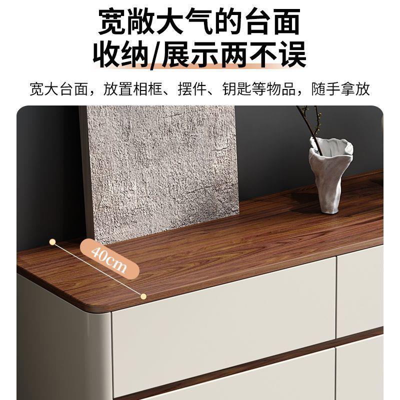 床尾收纳柜2025新款卧室一体多功能床头柜客厅抽屉式收纳轻奢斗柜