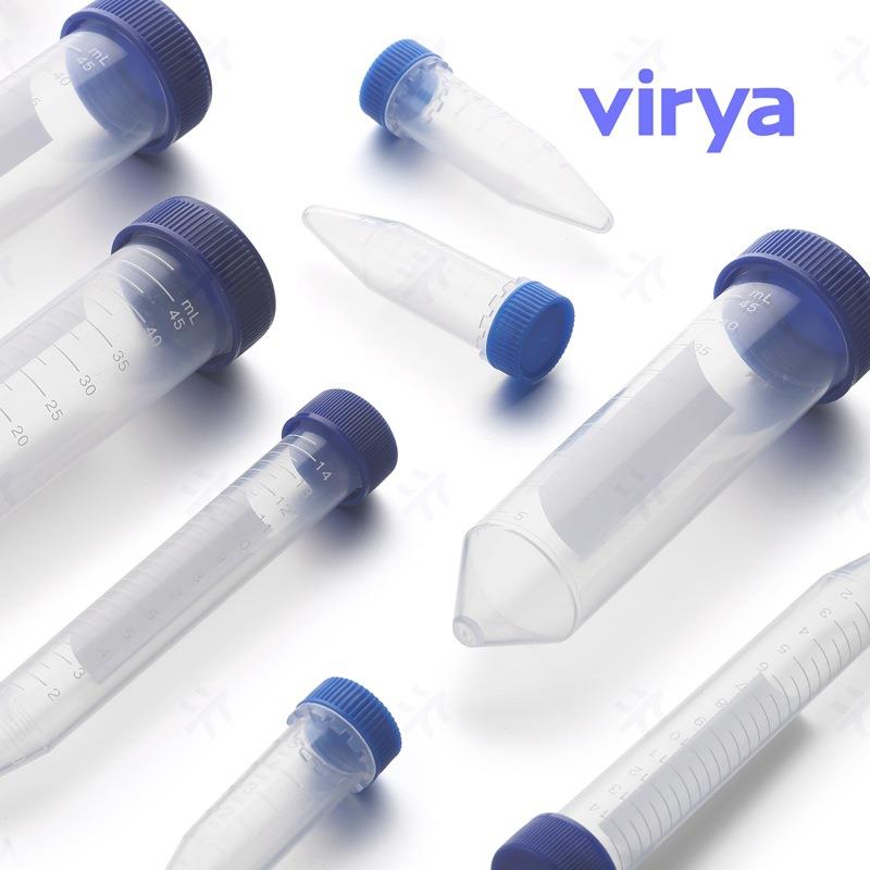 现货Virya架装离心管15ml离心管旋盖3111502薄壁离心管尖底离心管