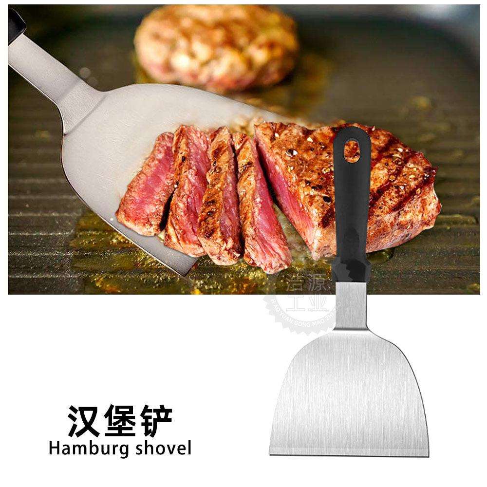 亚马逊跨境户外烧烤工具套装22件套铁板烧工具BBQ压肉板烧烤套装