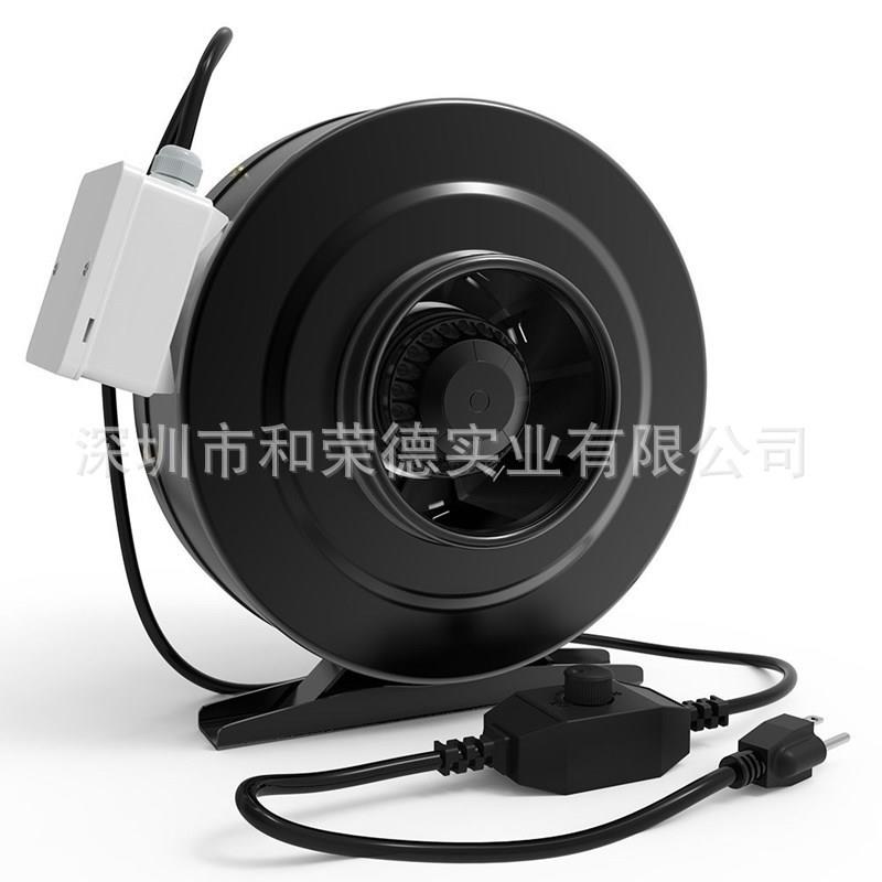 跨境货源6寸8寸无极调速低噪音圆形管道外转子抽风机