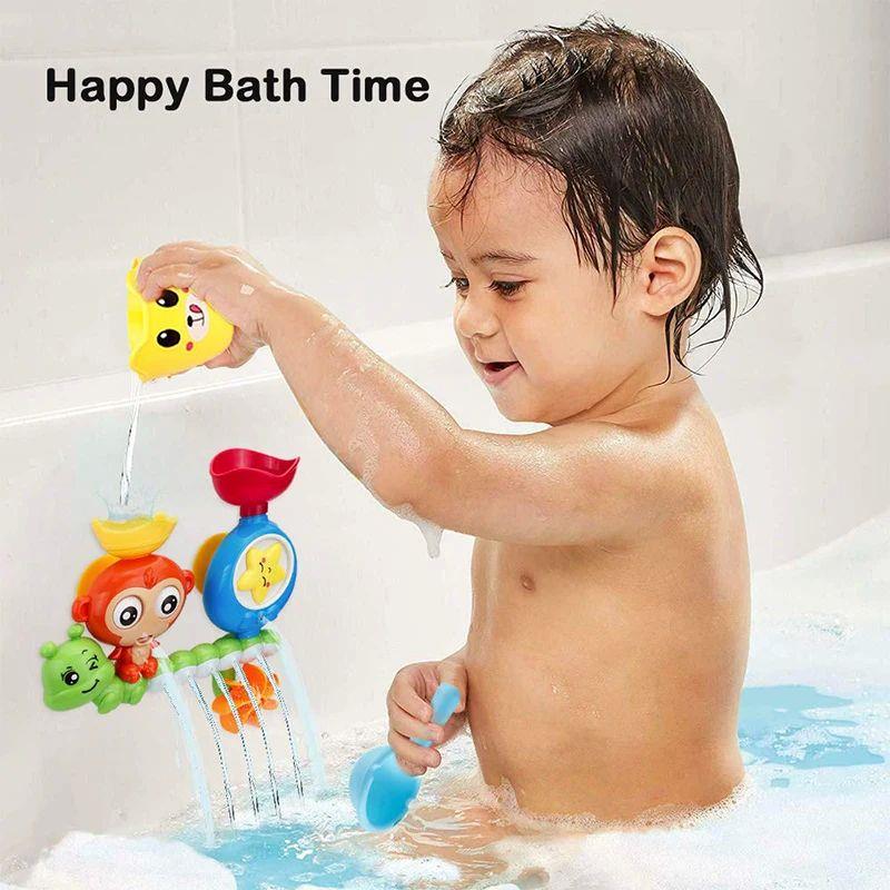 2023 Baby Bath Toy Water Games Kids Bathroom Monkey Caterpil