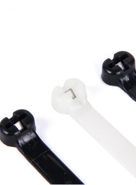 尼龙扎带船用嵌自锁式紧固电缆束线5*00EPHmm100pc料s尼龙塑片扎